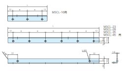 画像1: MSCL型MS・MSN・MSY・MO・MON・MOY専用L金具