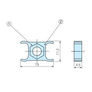 画像: MZ型サイドフレーム用固定ナット